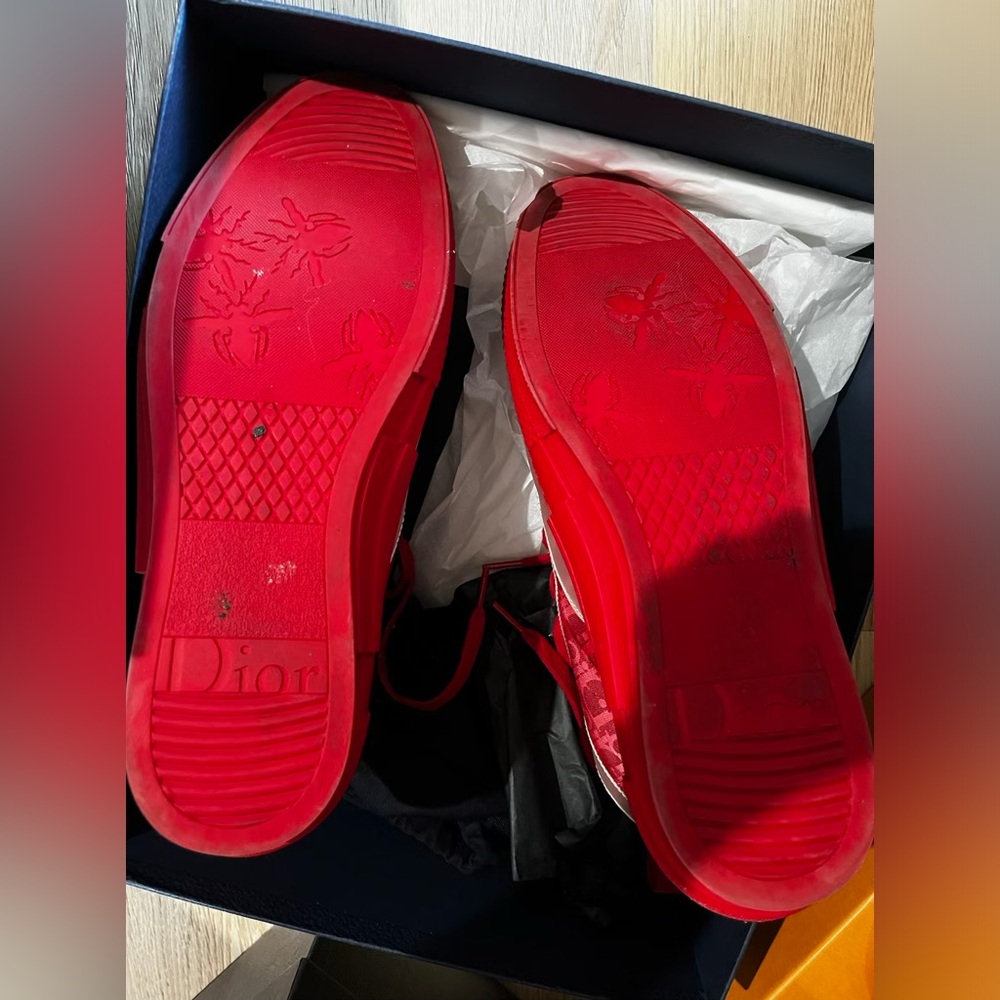 Mens dior red oblique sneaker - Picture 4 of 4